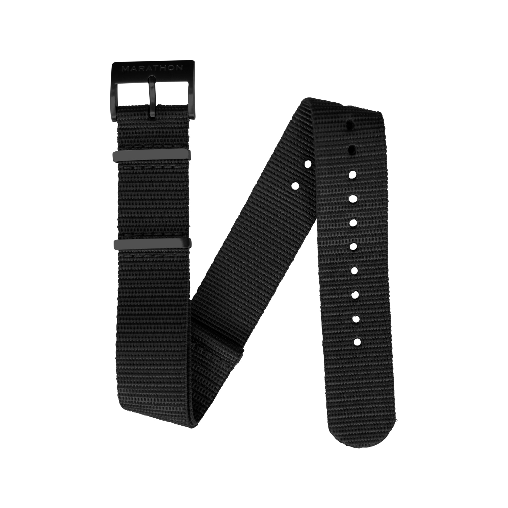 Bracelet DEFSTAN en nylon avec matériel anthracite, noir, 20 mm image
