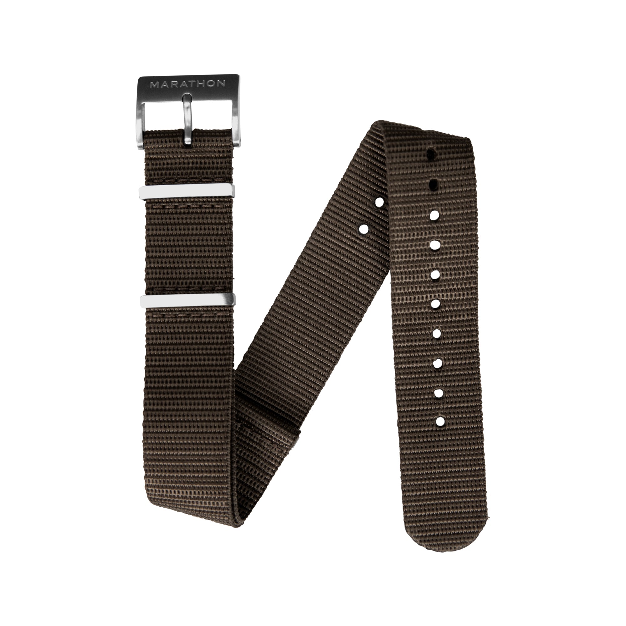 20mm Nylon NATO Watch Band/Strap with Stainless Steel Square Buckle - marathonwatch