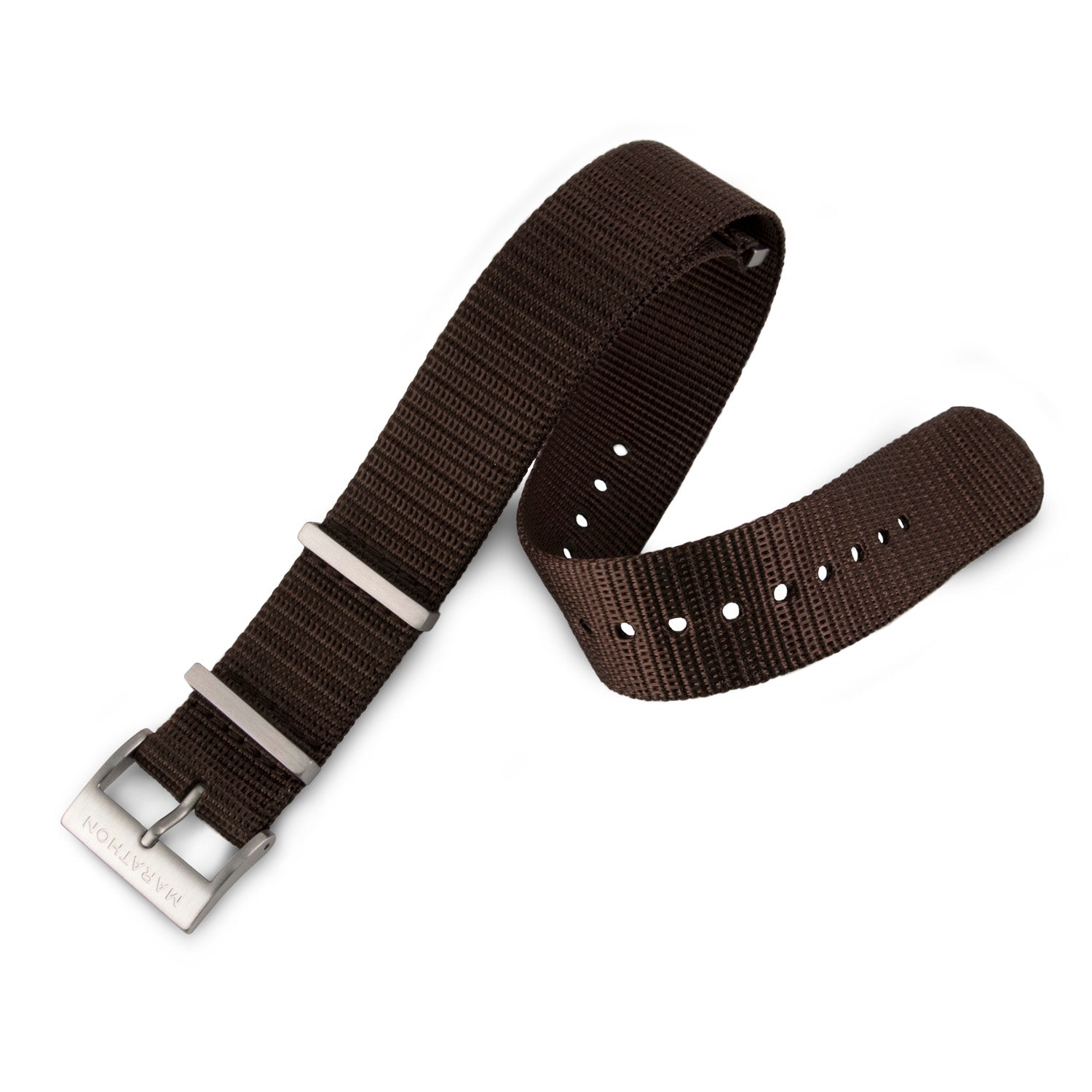 20mm Nylon NATO Watch Band/Strap with Stainless Steel Square Buckle - marathonwatch