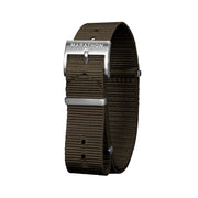 18mm Nylon NATO Watch Band/Strap with Stainless Steel Square Buckle - marathonwatch