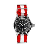 Seat-Belt Weave Nylon DEFSTAN Strap, Red & White, 20mm image