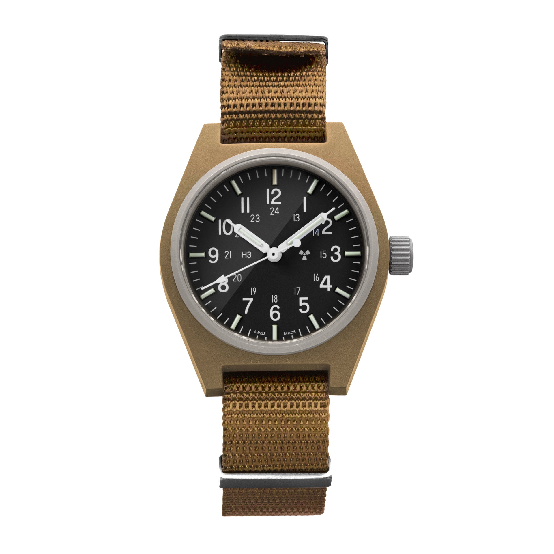 34mm Desert Tan General Purpose Quartz (GPQ) – Marathon Watch 