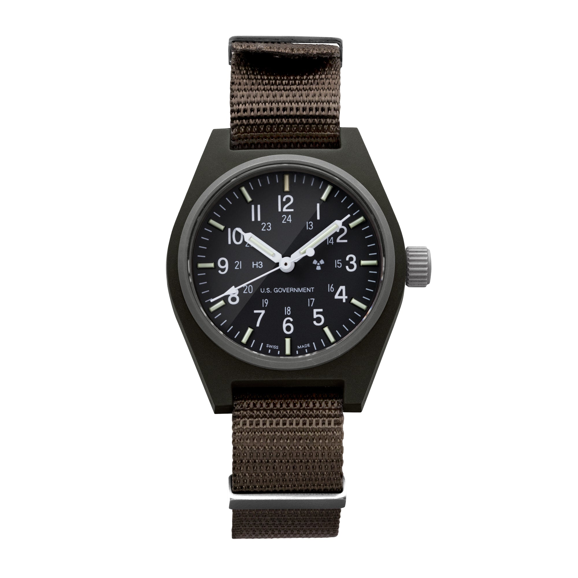 34mm Sage Green General Purpose Quartz (GPQ) – Marathon Watch