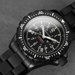 Grande montre automatique de plongée anthracite (GSAR) de 41mm avec bracelet en acier inoxydable image