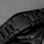Grande montre automatique de plongée anthracite (GSAR) de 41mm avec bracelet en acier inoxydable image