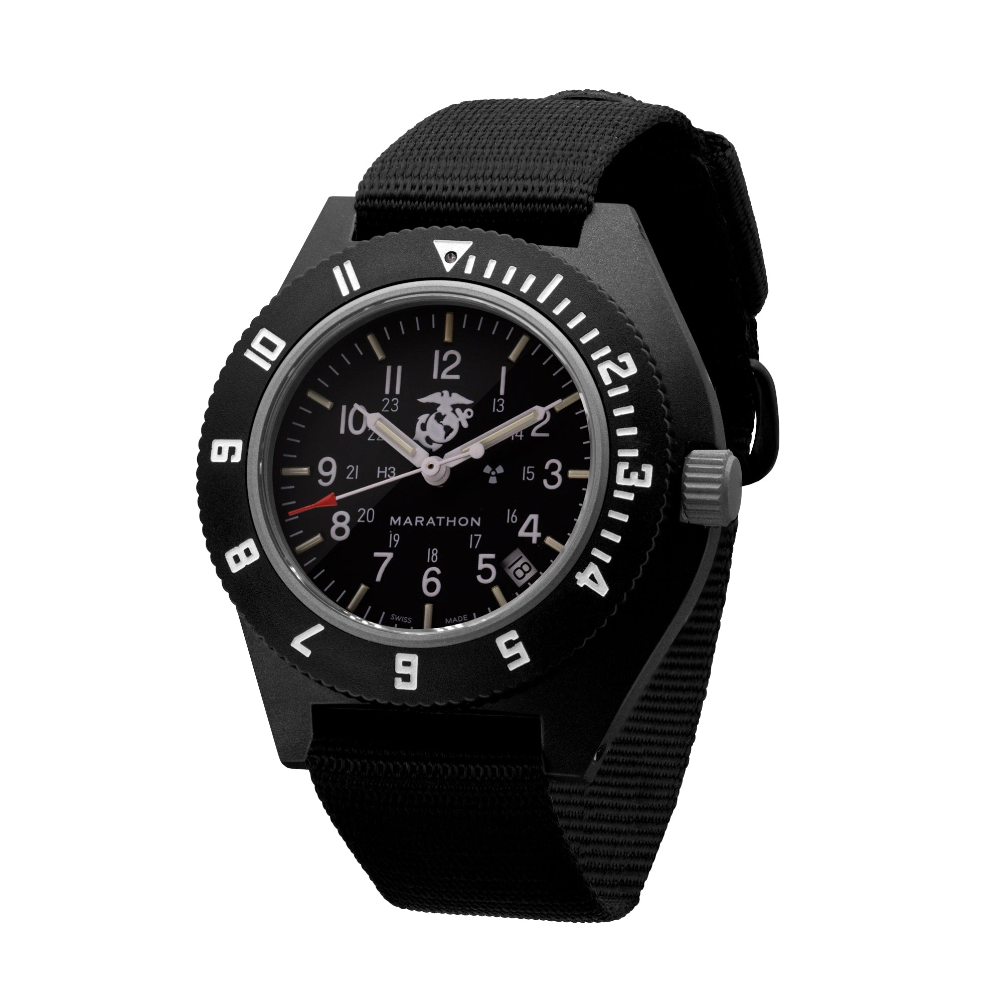 Navegador de piloto oficial del USMC negro de 41mm con fecha (cuarzo) image