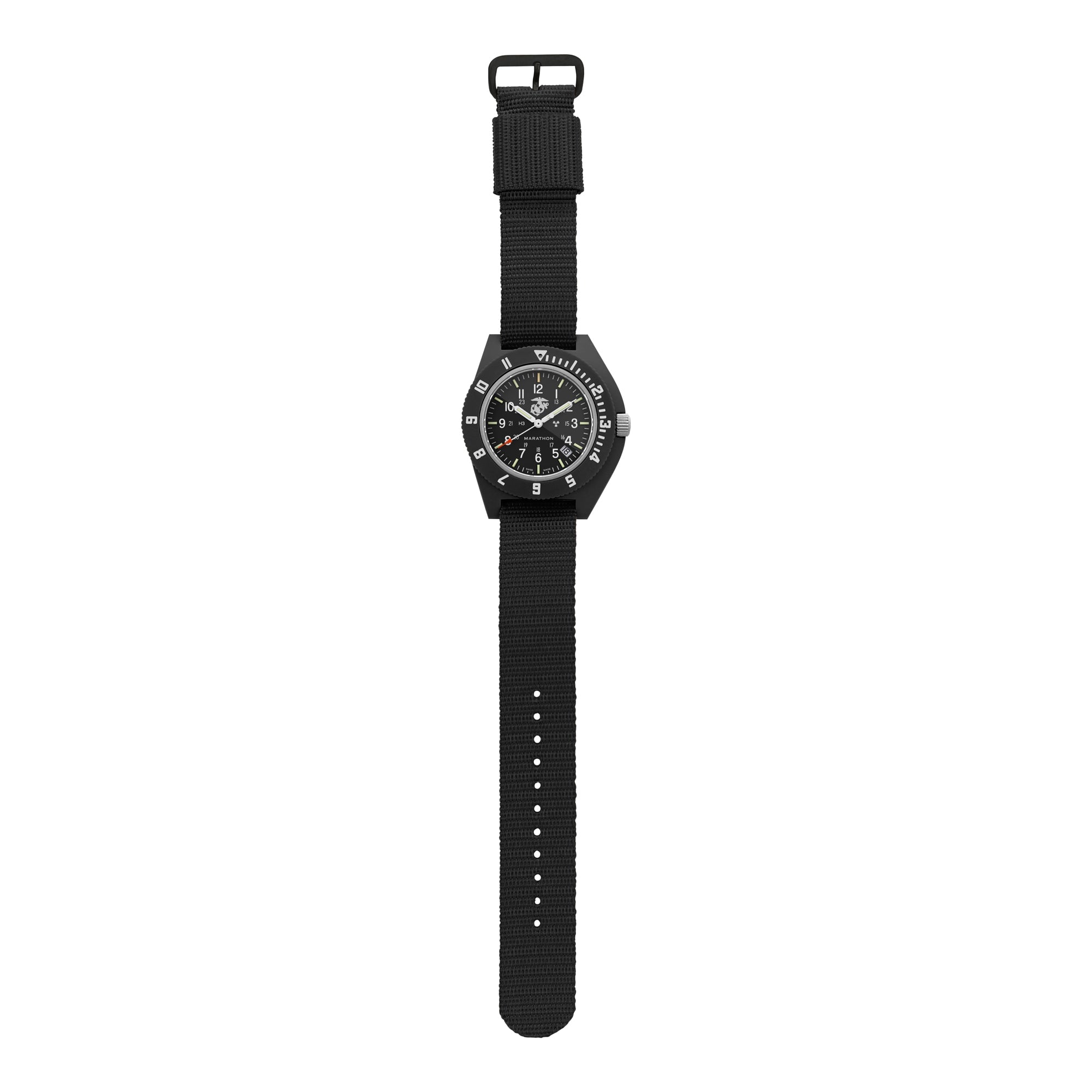 Navegador de piloto oficial del USMC negro de 41mm con fecha (cuarzo) image