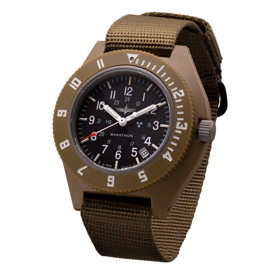 41mm Official Duvdevan Desert Tan Pilot's Navigator with Date