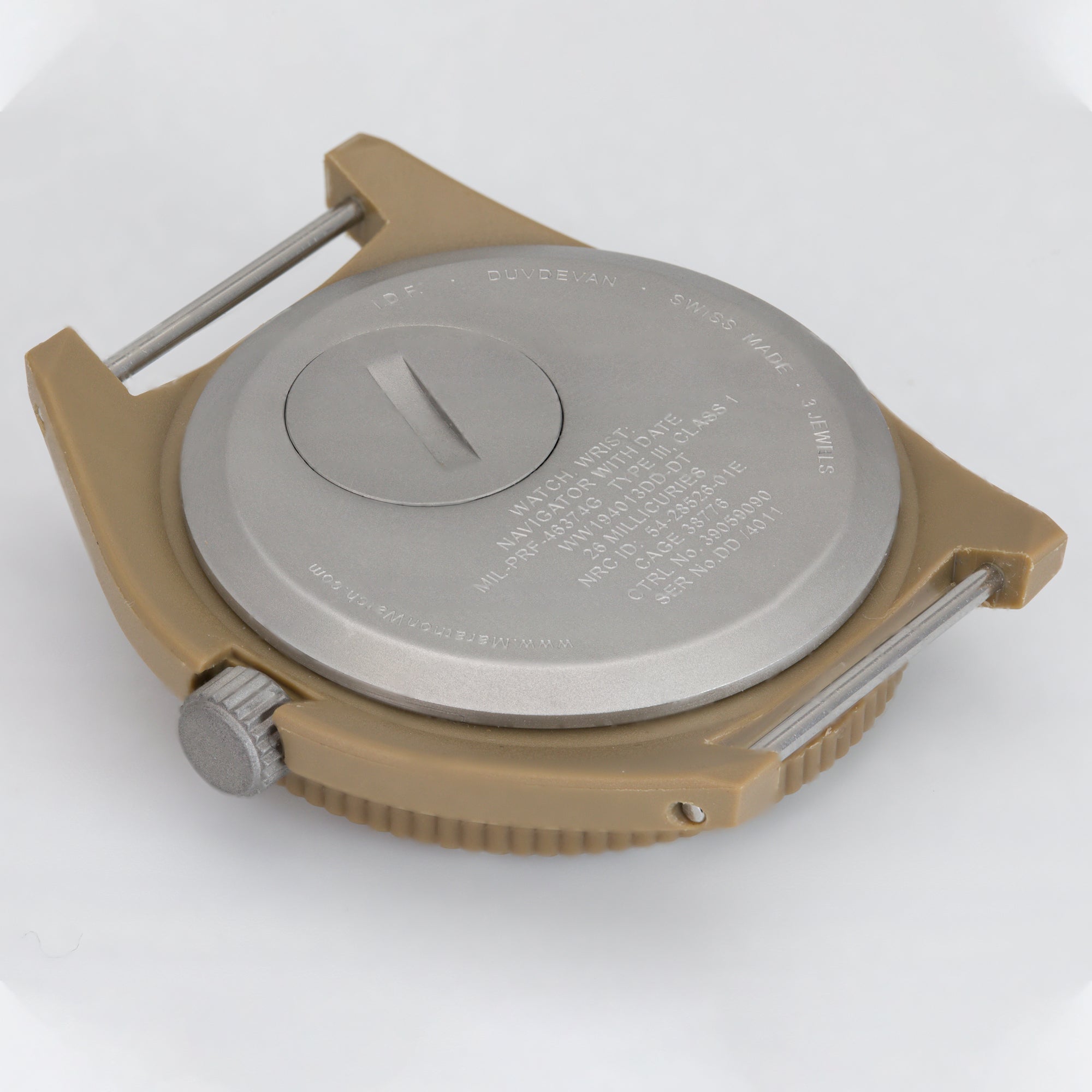 Navegador de piloto oficial Duvdevan Desert Tan de 41mm con fecha (cuarzo) image