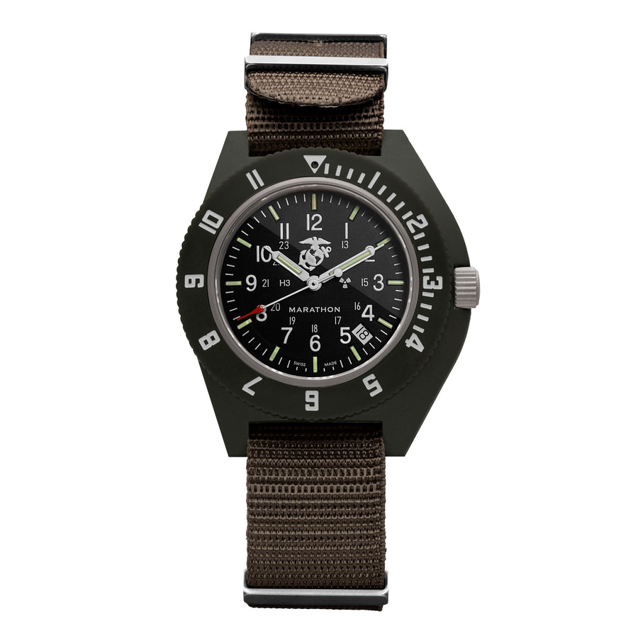 41mm Official USMC Sage Green Pilot's Navigator with Date
