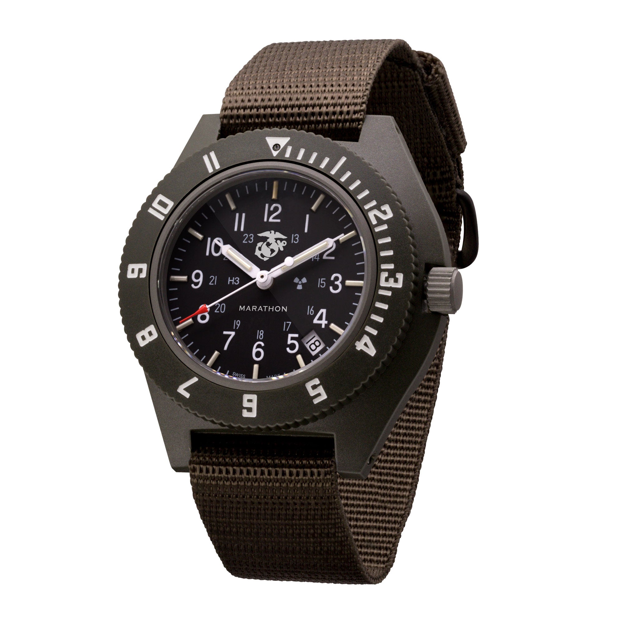 Navegador oficial del piloto verde salvia USMC de 41mm con fecha (cuarzo) image