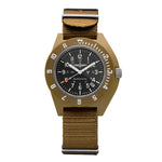 Navegador de piloto oficial Duvdevan Desert Tan de 41mm con fecha (cuarzo) image