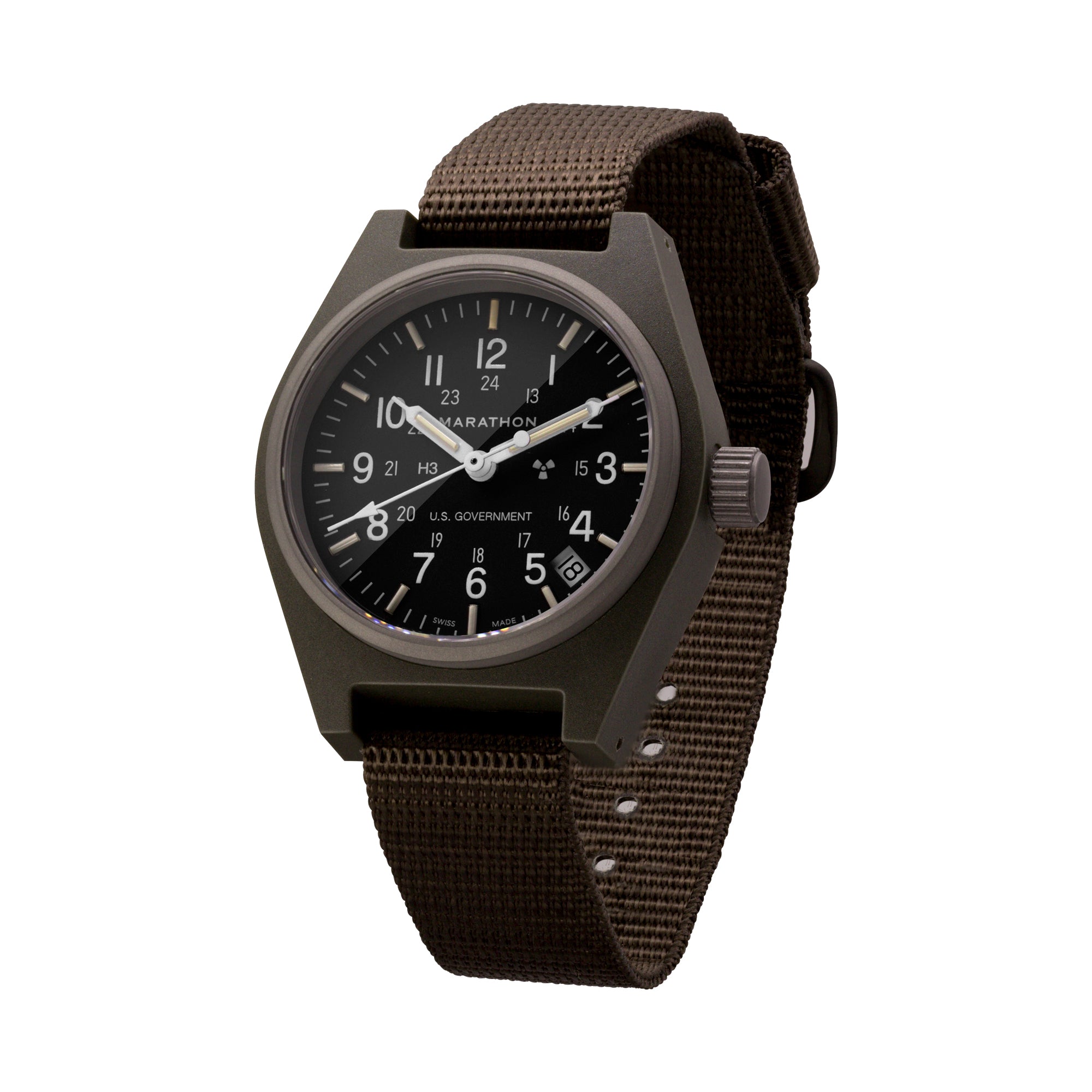 34mm Sage Green General Purpose Quartz with Date (GPQ-D