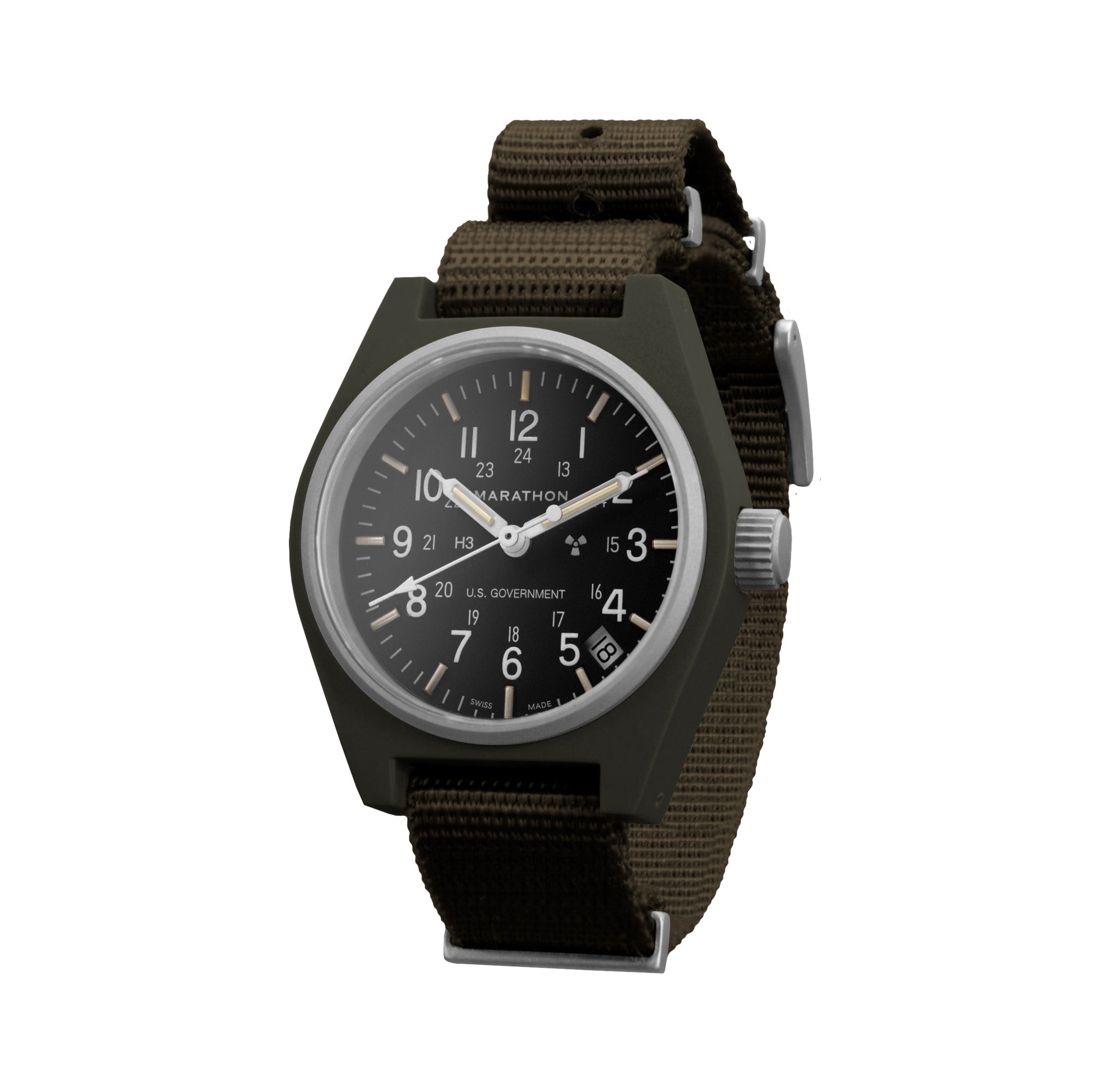 34mm Sage Green General Purpose Quartz with Date (GPQ-D) image