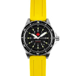 Two-Piece Rubber Dive Strap, Yellow, 22mm image