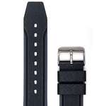 Textured Rubber Strap, Black, 22mm image