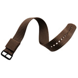 16mm - 10" Length - Ballistic Nylon Watch Band/Strap with Stainless Steel Buckle - marathonwatch | WS-NY-SGBK-16-10