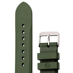 Bracelet de plongée en caoutchouc en deux pièces, vert, 20 mm image